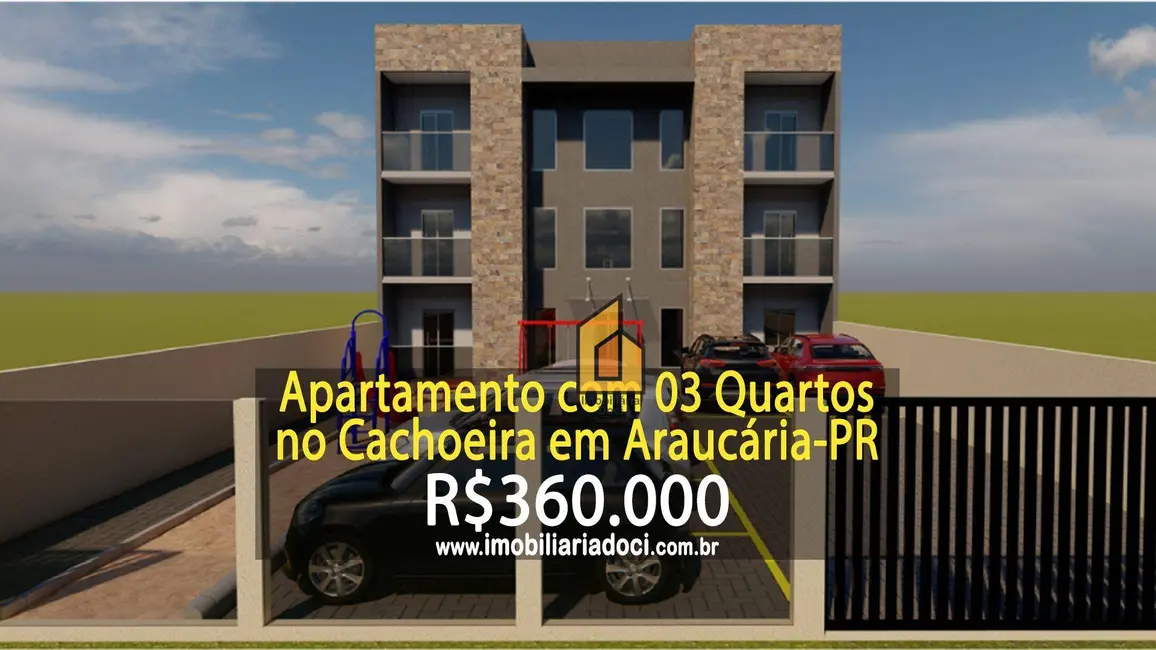 Foto 1 de Apartamento com 3 quartos à venda, 78m2 em Cachoeira, Araucaria - PR