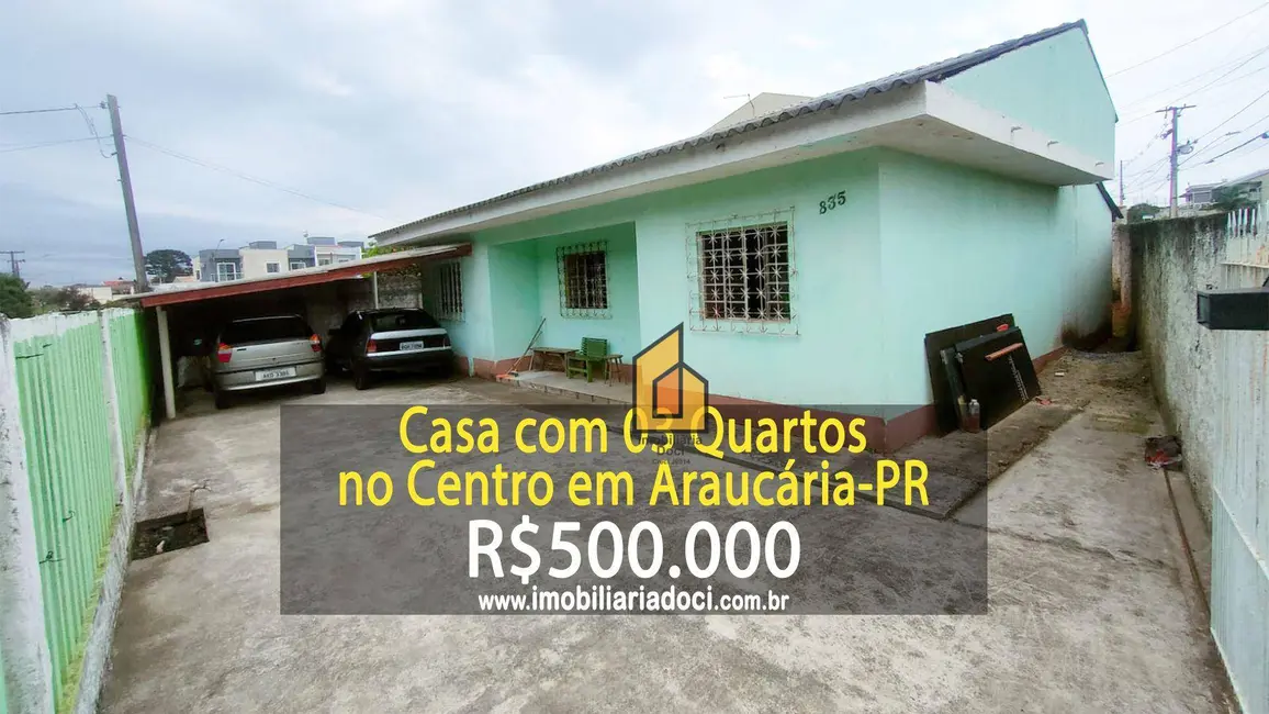 Foto 1 de Casa com 3 quartos à venda, 339m2 em Centro, Araucaria - PR