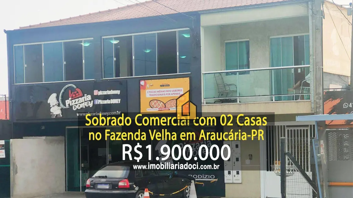 Foto 1 de Sobrado com 2 quartos à venda, 480m2 em Fazenda Velha, Araucaria - PR