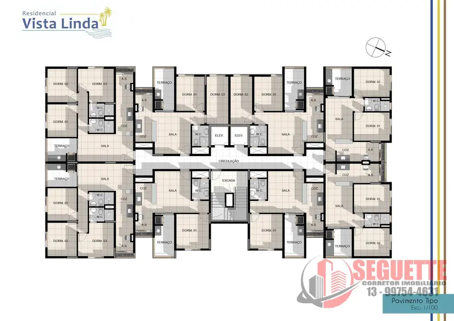 Foto 6 de Apartamento com 3 quartos à venda, 22m2 em Bertioga - SP