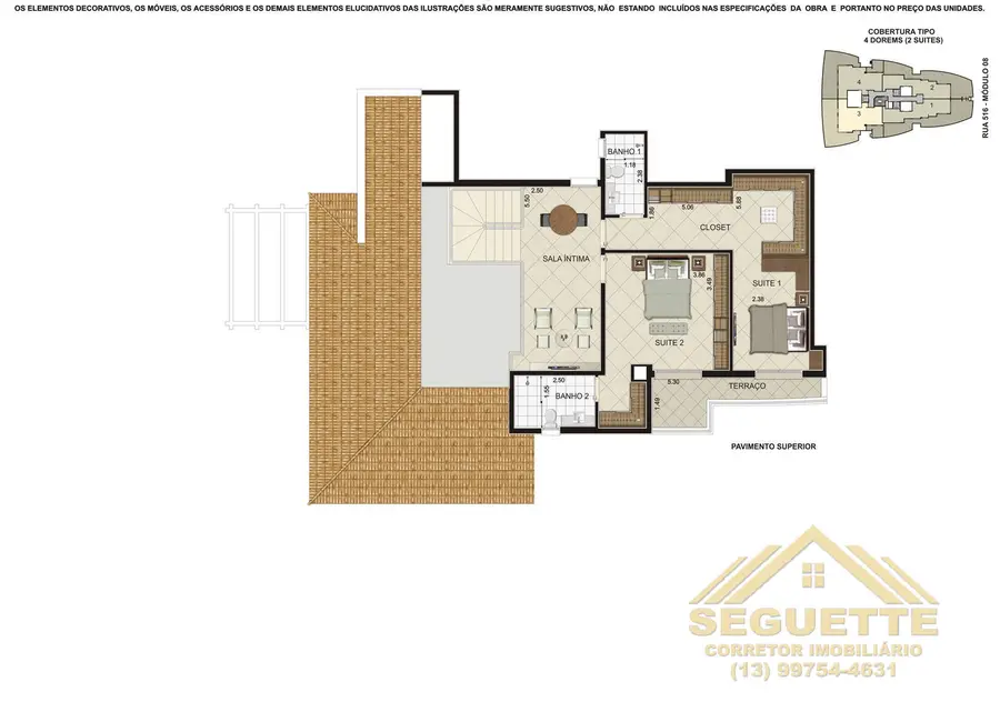 Foto 5 de Apartamento com 3 quartos à venda, 102m2 em Riviera de São Lourenço, Bertioga - SP