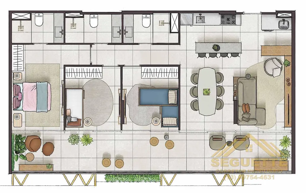Foto 11 de Apartamento à venda, 69234m2 em Riviera de São Lourenço, Bertioga - SP