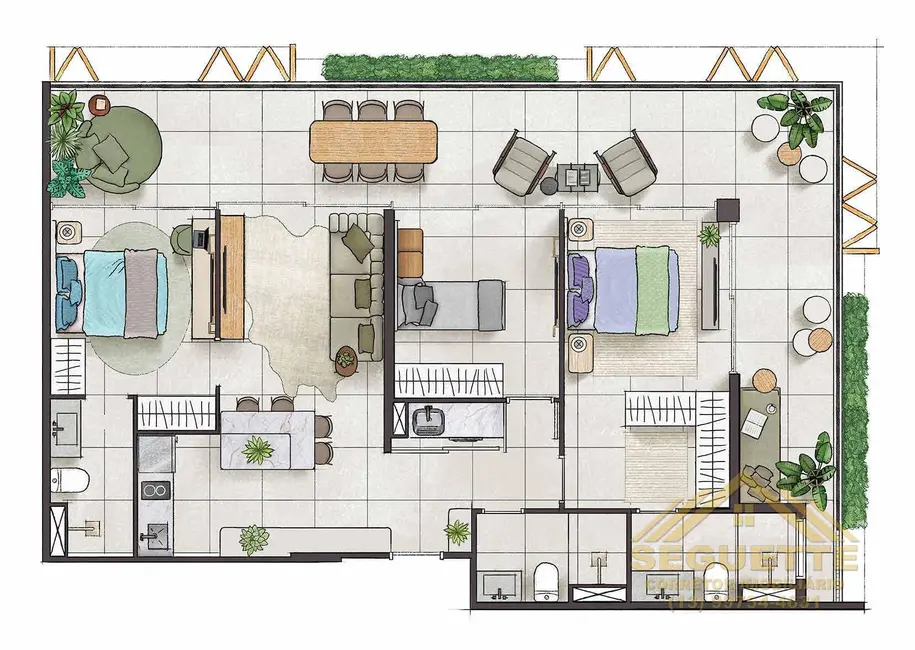 Foto 12 de Apartamento à venda, 69234m2 em Riviera de São Lourenço, Bertioga - SP