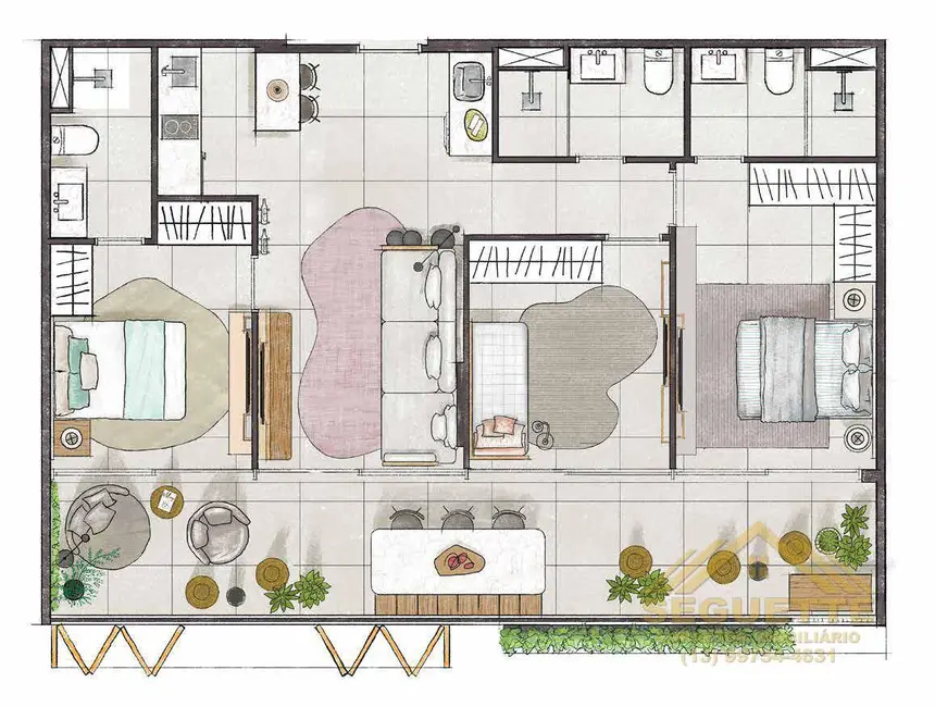 Foto 10 de Apartamento à venda, 69234m2 em Riviera de São Lourenço, Bertioga - SP