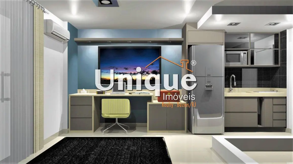 Foto 2 de Apartamento com 1 quarto à venda, 25m2 em Passagem, Cabo Frio - RJ