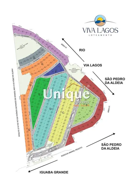 Foto 1 de Terreno / Lote à venda, 457m2 em Retiro, Sao Pedro Da Aldeia - RJ