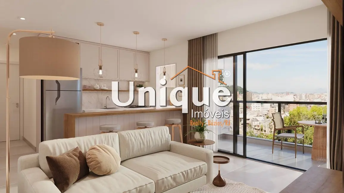 Apartamento com 1 quarto à venda, 64m2 em Centro, Cabo Frio - RJ - imagem 4 Foto 4 de Apartamento com 1 quarto à venda, 64m2 em Centro, Cabo Frio - RJ