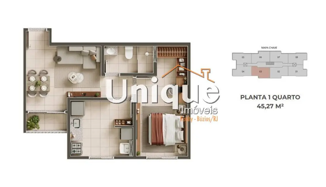 Foto 6 de Apartamento com 1 quarto à venda, 45m2 em Campo Redondo, Sao Pedro Da Aldeia - RJ