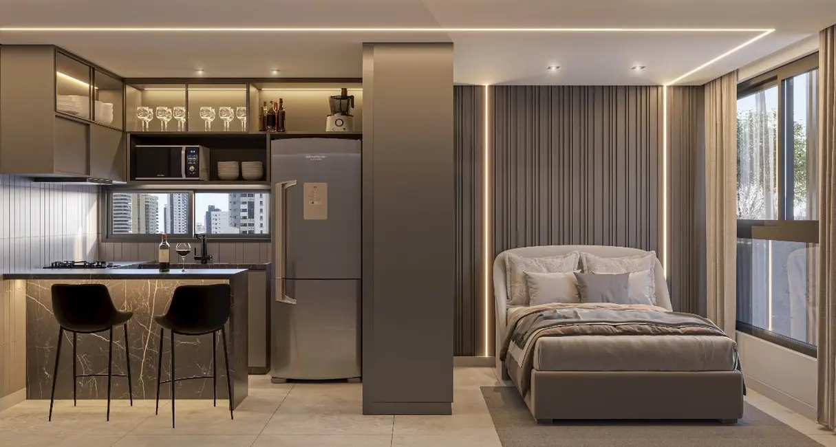 Apartamento com 1 quarto à venda, 19m2 em Manaíra, Joao Pessoa - PB - imagem 6 Foto 6 de Apartamento com 1 quarto à venda, 19m2 em Manaíra, Joao Pessoa - PB