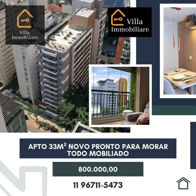 Apartamento com 1 quarto à venda, 33m2 em Bela Vista, São Paulo - SP - imagem 1 Foto 1 de Apartamento com 1 quarto à venda, 33m2 em Bela Vista, São Paulo - SP