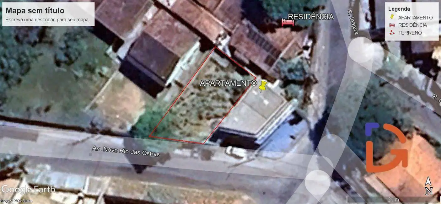 Foto 1 de Terreno / Lote à venda, 276m2 em Novo Rio das Ostras, Rio Das Ostras - RJ