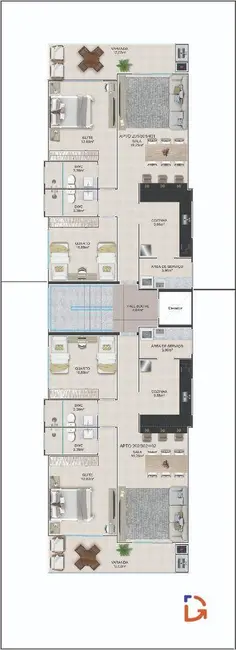 Foto 9 de Apartamento com 2 quartos à venda, 92m2 em Costazul, Rio Das Ostras - RJ
