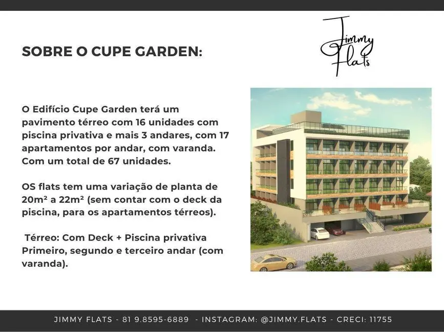Foto 2 de Apartamento com 1 quarto à venda e para alugar, 20m2 em Porto de Galinhas, Ipojuca - PE