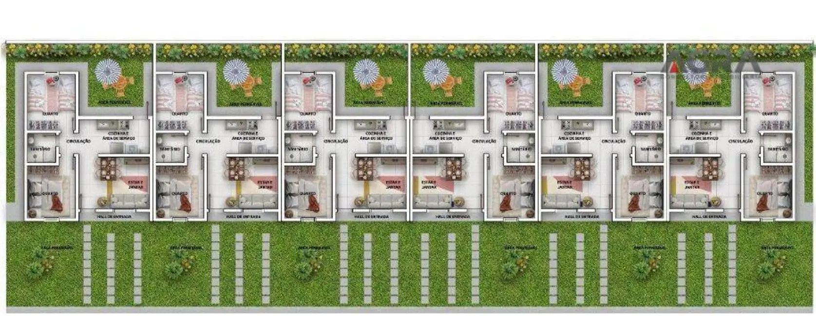 Foto 6 de Casa de Condomínio com 2 quartos à venda, 93m2 em São Pedro, Vitoria Da Conquista - BA