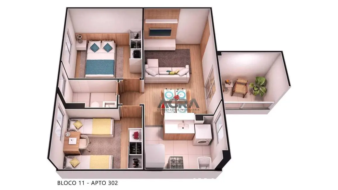 Foto 7 de Apartamento com 2 quartos à venda, 44m2 em Universidade, Vitoria Da Conquista - BA