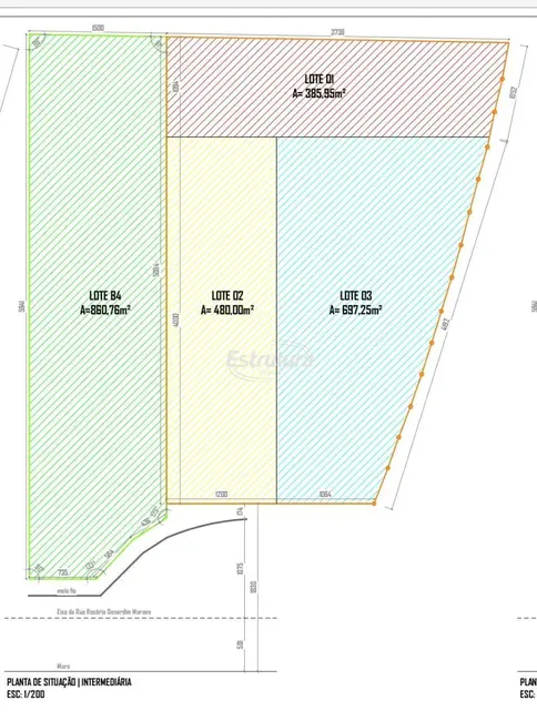 Foto 1 de Terreno / Lote à venda, 697m2 em Camobi, Santa Maria - RS