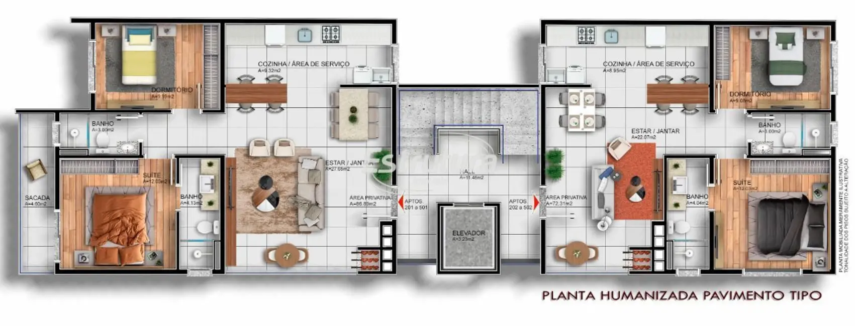 Foto 2 de Apartamento com 2 quartos à venda, 72m2 em Nossa Senhora de Lourdes, Santa Maria - RS