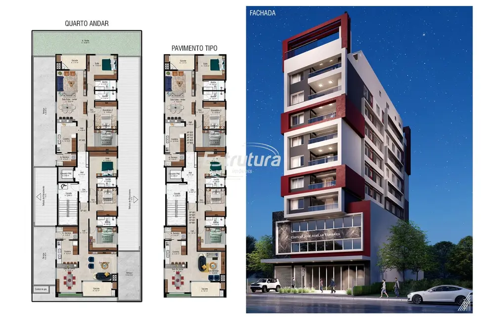 Foto 1 de Apartamento com 3 quartos à venda, 110m2 em Bonfim, Santa Maria - RS