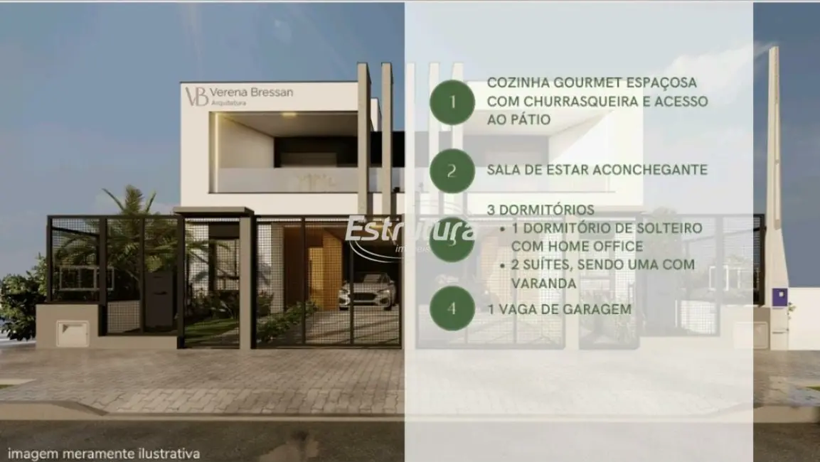 Casa com 3 quartos à venda, 130m2 em Camobi, Santa Maria - RS - imagem 7 Foto 7 de Casa com 3 quartos à venda, 130m2 em Camobi, Santa Maria - RS