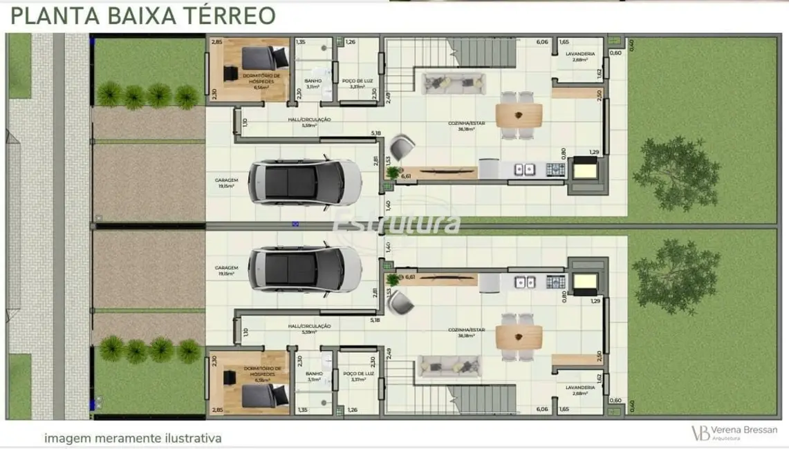 Casa com 3 quartos à venda, 130m2 em Camobi, Santa Maria - RS - imagem 5 Foto 5 de Casa com 3 quartos à venda, 130m2 em Camobi, Santa Maria - RS