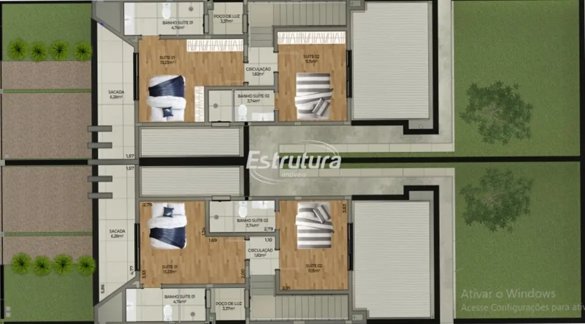 Casa com 3 quartos à venda, 130m2 em Camobi, Santa Maria - RS - imagem 6 Foto 6 de Casa com 3 quartos à venda, 130m2 em Camobi, Santa Maria - RS