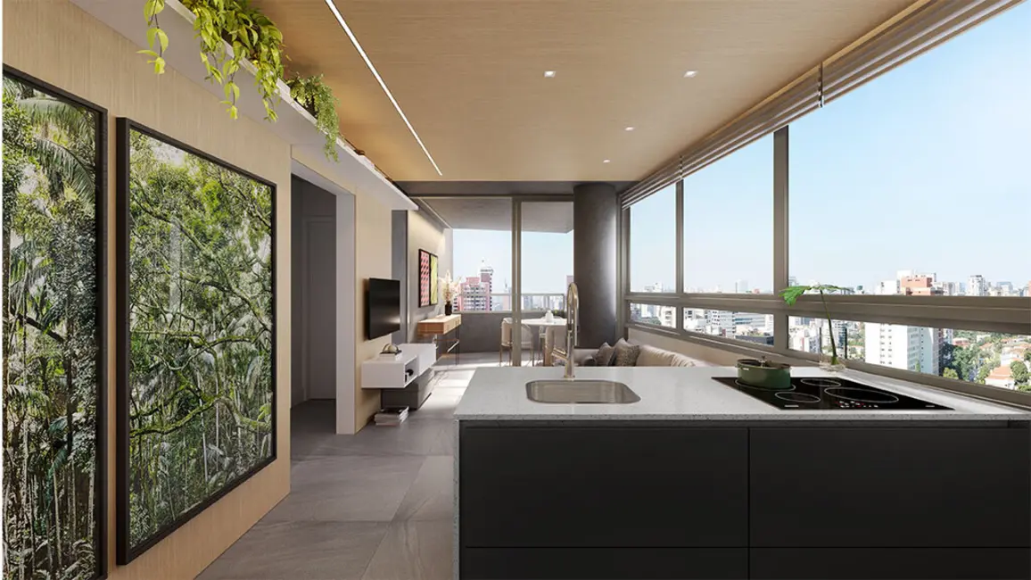 Apartamento com 1 quarto à venda, 46m2 em Vila Madalena, São Paulo - SP - imagem 6 Foto 6 de Apartamento com 1 quarto à venda, 46m2 em Vila Madalena, São Paulo - SP