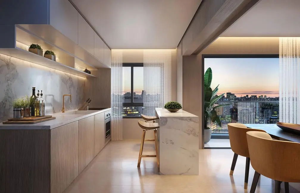 Apartamento com 1 quarto à venda, 53m2 em Vila Nova Conceição, São Paulo - SP - imagem 7 Foto 7 de Apartamento com 1 quarto à venda, 53m2 em Vila Nova Conceição, São Paulo - SP