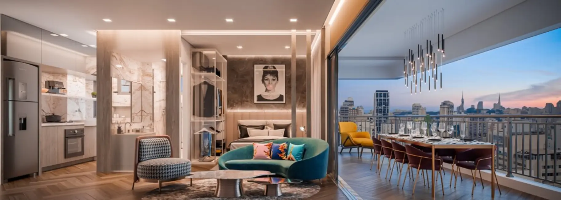 Apartamento com 1 quarto à venda, 58m2 em Perdizes, São Paulo - SP - imagem 6 Foto 6 de Apartamento com 1 quarto à venda, 58m2 em Perdizes, São Paulo - SP