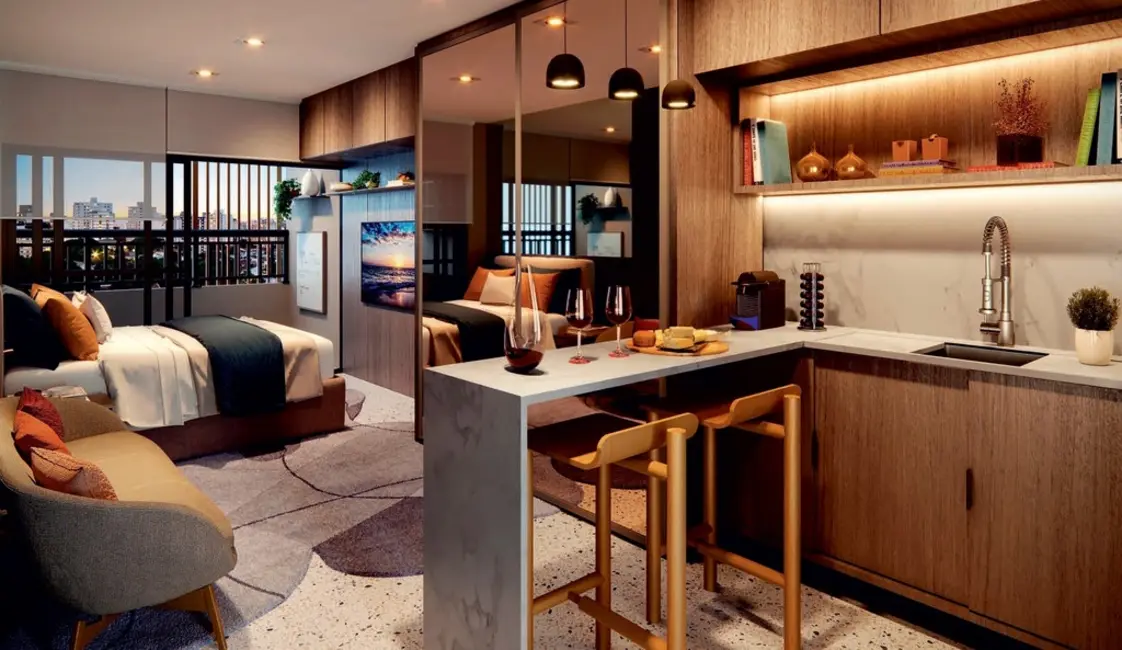 Apartamento com 1 quarto à venda, 42m2 em Jardim Paulista, São Paulo - SP - imagem 4 Foto 4 de Apartamento com 1 quarto à venda, 42m2 em Jardim Paulista, São Paulo - SP