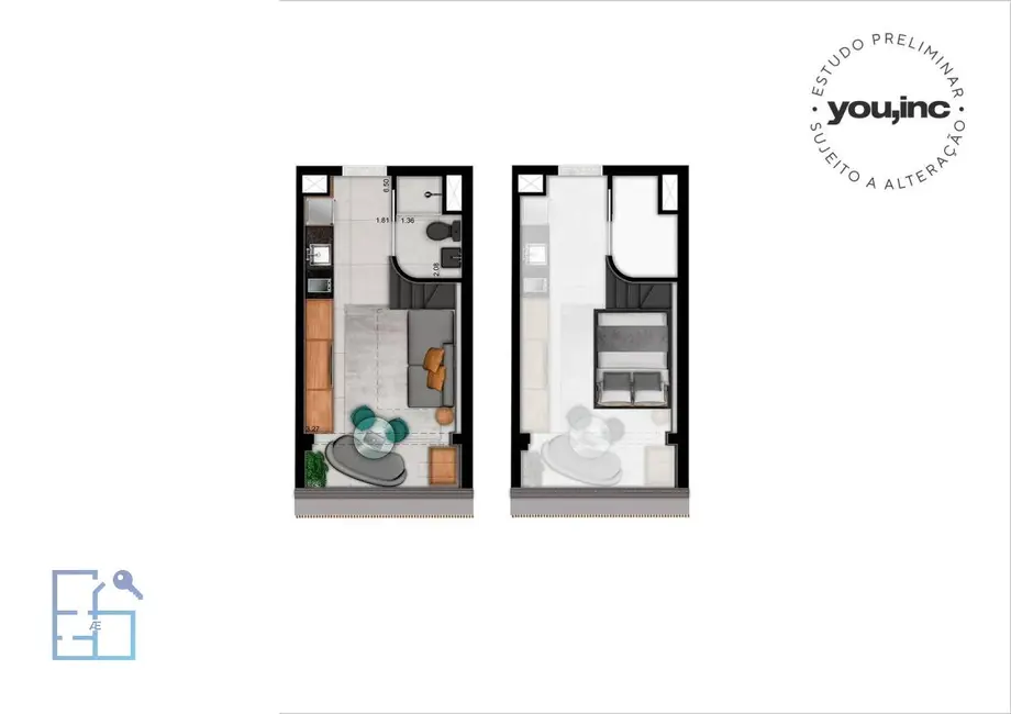 Apartamento com 1 quarto à venda, 33m2 em Jardins, São Paulo - SP - imagem 6 Foto 6 de Apartamento com 1 quarto à venda, 33m2 em Jardins, São Paulo - SP