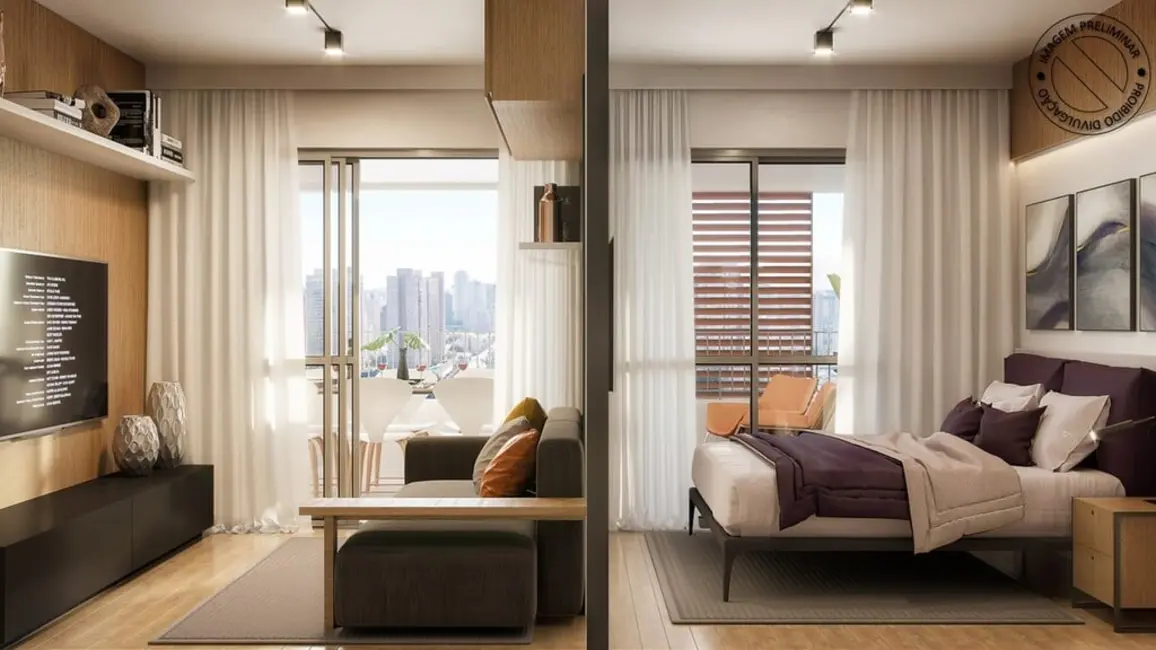 Foto 3 de Apartamento com 1 quarto à venda, 30m2 em Brooklin Paulista, São Paulo - SP