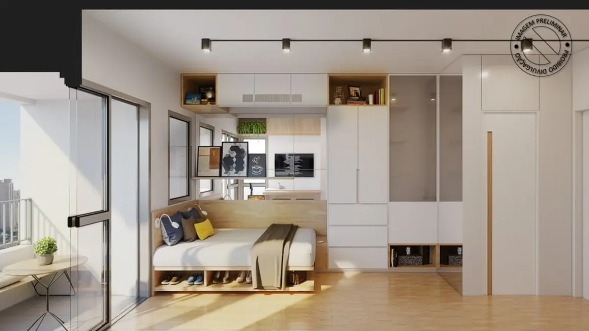Foto 2 de Apartamento com 1 quarto à venda, 30m2 em Brooklin Paulista, São Paulo - SP