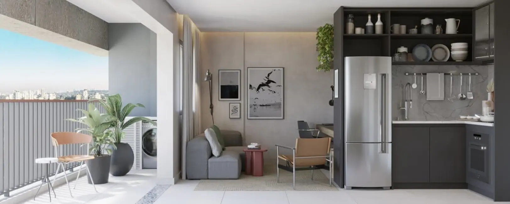 Foto 2 de Apartamento com 1 quarto à venda, 28m2 em Santo Amaro, São Paulo - SP