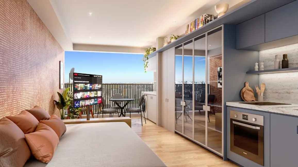 Apartamento com 1 quarto à venda, 37m2 em Moema, São Paulo - SP - imagem 2 Foto 2 de Apartamento com 1 quarto à venda, 37m2 em Moema, São Paulo - SP