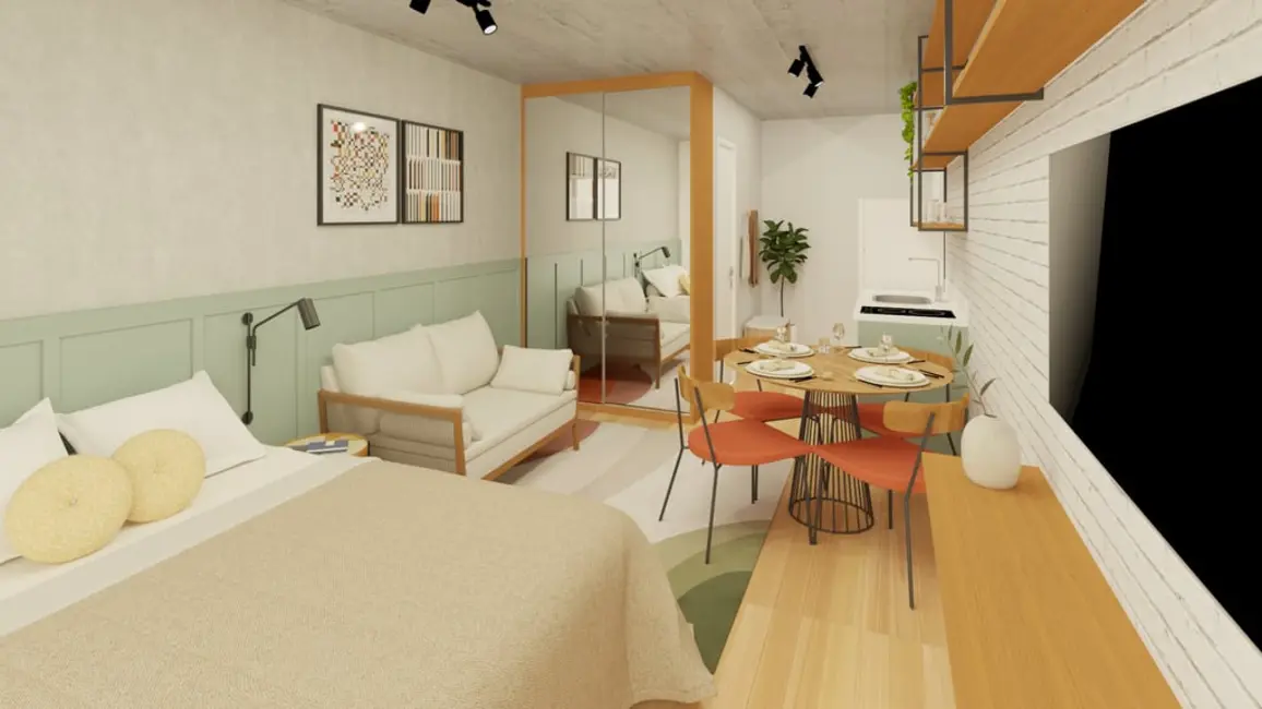 Kitnet com 1 quarto à venda, 25m2 em Higienópolis, São Paulo - SP - imagem 3 Foto 3 de Kitnet com 1 quarto à venda, 25m2 em Higienópolis, São Paulo - SP