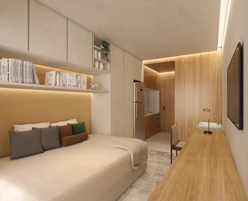 Apartamento com 1 quarto à venda, 23m2 em Moema, São Paulo - SP - imagem 4 Foto 4 de Apartamento com 1 quarto à venda, 23m2 em Moema, São Paulo - SP