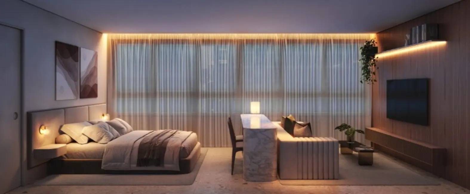 Kitnet com 1 quarto à venda, 37m2 em Indianópolis, São Paulo - SP - imagem 4 Foto 4 de Kitnet com 1 quarto à venda, 37m2 em Indianópolis, São Paulo - SP