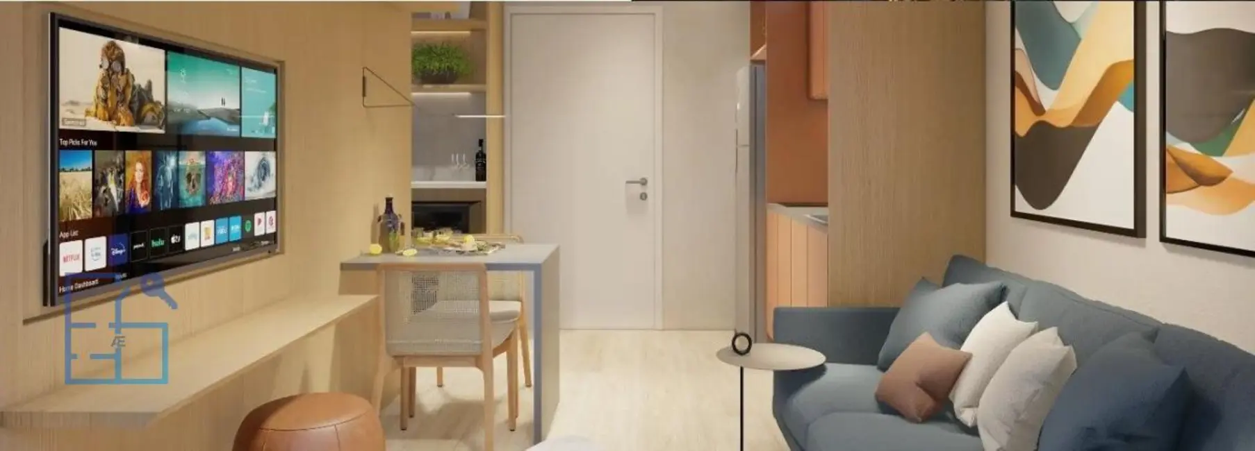 Apartamento com 1 quarto à venda, 42m2 em Ibirapuera, São Paulo - SP - imagem 6 Foto 6 de Apartamento com 1 quarto à venda, 42m2 em Ibirapuera, São Paulo - SP