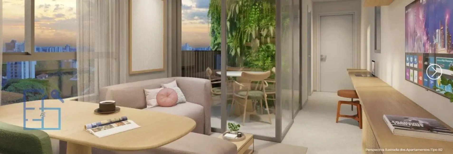 Apartamento com 1 quarto à venda, 42m2 em Ibirapuera, São Paulo - SP - imagem 3 Foto 3 de Apartamento com 1 quarto à venda, 42m2 em Ibirapuera, São Paulo - SP