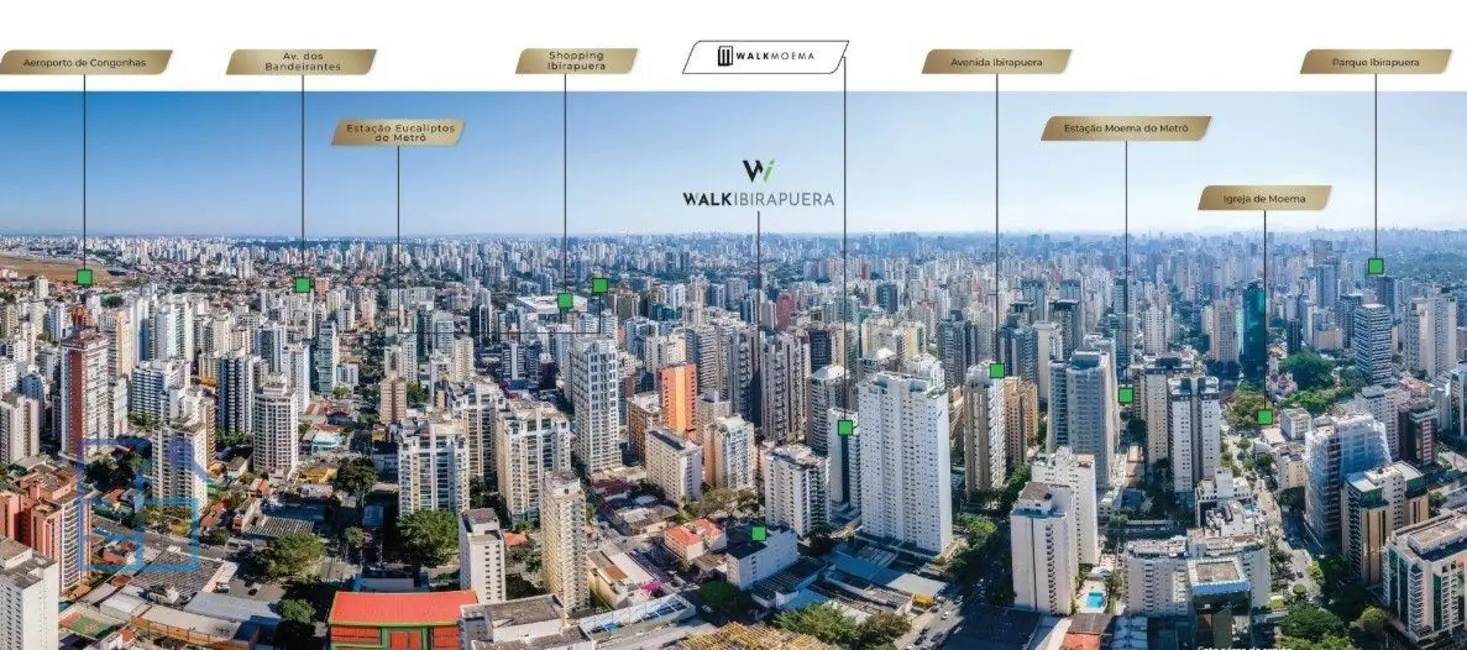 Apartamento com 1 quarto à venda, 42m2 em Ibirapuera, São Paulo - SP - imagem 1 Foto 1 de Apartamento com 1 quarto à venda, 42m2 em Ibirapuera, São Paulo - SP