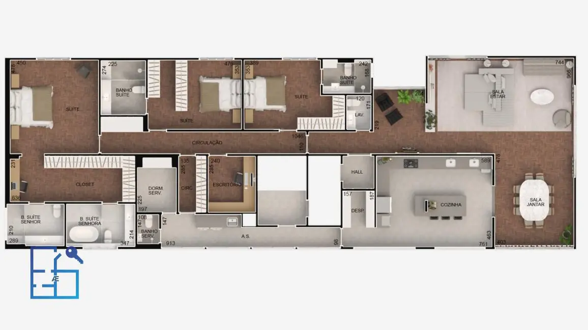 Apartamento com 3 quartos à venda, 268m2 em Paraíso, São Paulo - SP - imagem 9 Foto 9 de Apartamento com 3 quartos à venda, 268m2 em Paraíso, São Paulo - SP