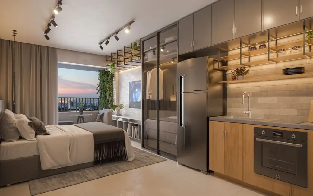 Foto 3 de Apartamento com 1 quarto à venda, 33m2 em Brooklin Novo, São Paulo - SP