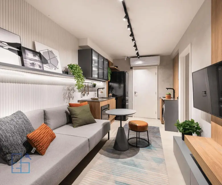 Apartamento com 1 quarto à venda, 27m2 em Campo Belo, São Paulo - SP - imagem 3 Foto 3 de Apartamento com 1 quarto à venda, 27m2 em Campo Belo, São Paulo - SP