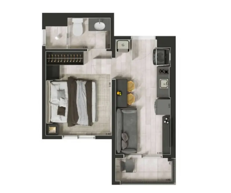 Foto 1 de Apartamento com 1 quarto à venda, 24m2 em Bela Vista, São Paulo - SP