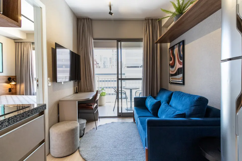Apartamento com 1 quarto para alugar, 26m2 em Vila Nova Conceição, São Paulo - SP - imagem 2 Foto 2 de Apartamento com 1 quarto para alugar, 26m2 em Vila Nova Conceição, São Paulo - SP