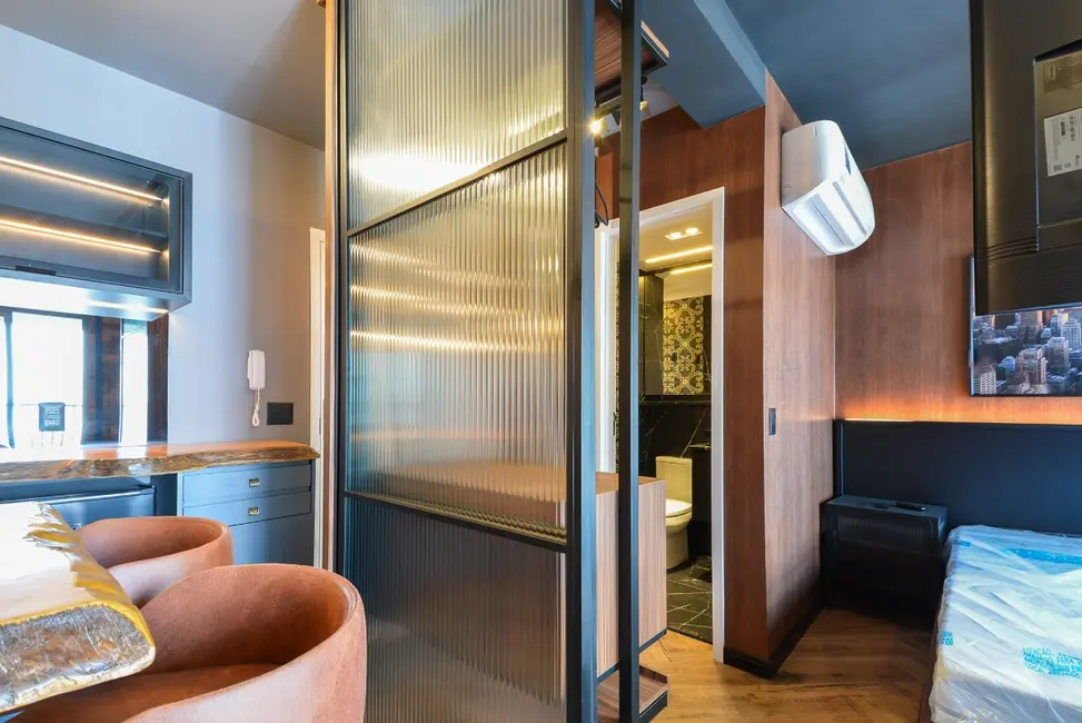 Apartamento com 1 quarto à venda, 28m2 em Moema, São Paulo - SP - imagem 9 Foto 9 de Apartamento com 1 quarto à venda, 28m2 em Moema, São Paulo - SP