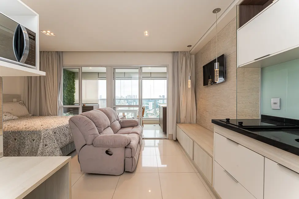 Apartamento com 1 quarto à venda, 33m2 em Campo Belo, São Paulo - SP - imagem 3 Foto 3 de Apartamento com 1 quarto à venda, 33m2 em Campo Belo, São Paulo - SP