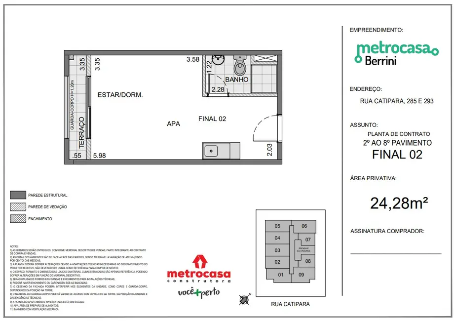 Apartamento com 1 quarto à venda, 24m2 em São Paulo - SP - imagem 8 Foto 8 de Apartamento com 1 quarto à venda, 24m2 em São Paulo - SP