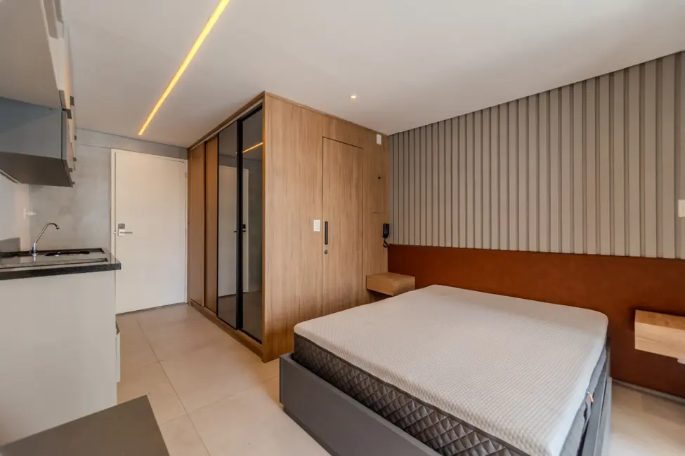 Apartamento com 1 quarto à venda, 25m2 em Campo Belo, São Paulo - SP - imagem 3 Foto 3 de Apartamento com 1 quarto à venda, 25m2 em Campo Belo, São Paulo - SP