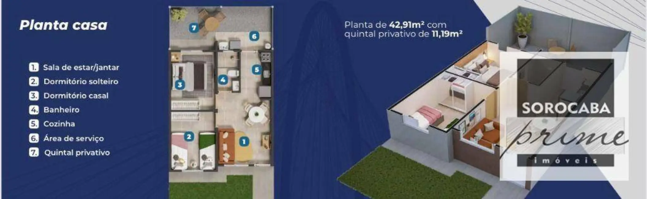 Casa de Condomínio com 2 quartos à venda, 47m2 em Vila Bom Jesus, Sorocaba - SP - imagem 3 Foto 3 de Casa de Condomínio com 2 quartos à venda, 47m2 em Vila Bom Jesus, Sorocaba - SP